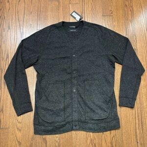 Wings + Horns Black and Gray Knit cardigan Sweater